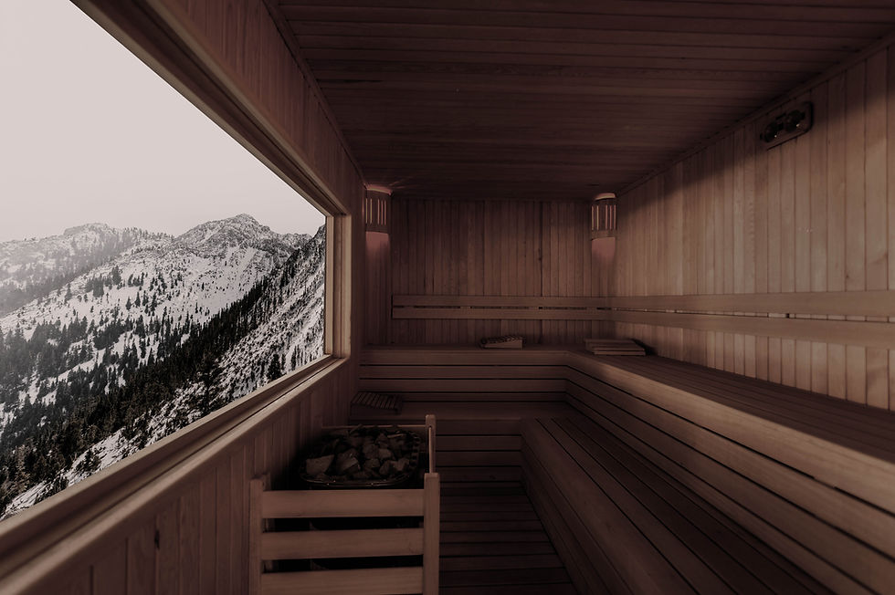 Wooden Sauna with View