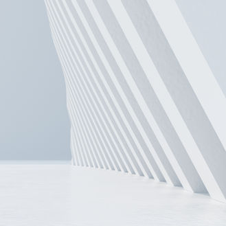 Rythme de structure d'un bâtiment en béton blanc