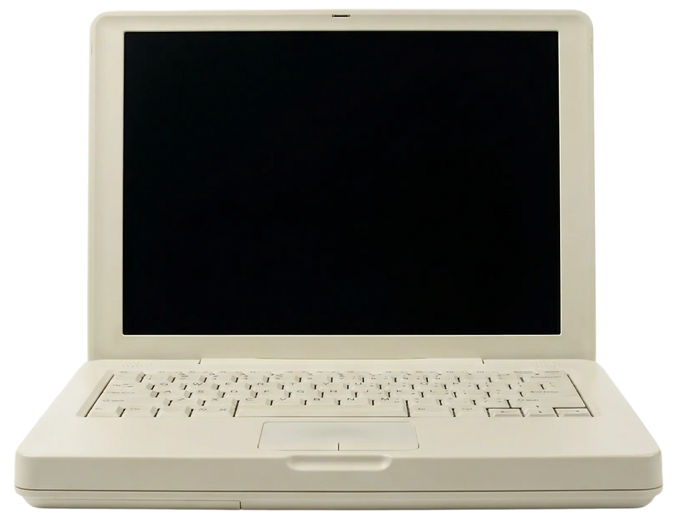 Vintage White Laptop
