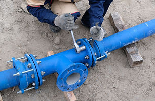 Alt text helps describe blocked pipes and improves accessibility, e.g., “Clogged drain pipe being cleared by plumber.”