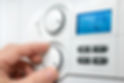Control panel of the gas boiler for hot water and heating
