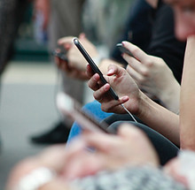 Hands Using Smartphones