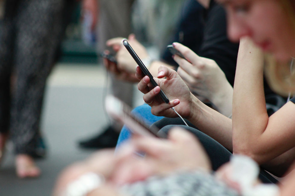 Hands Using Smartphones