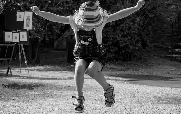 Happy Girl Jumping