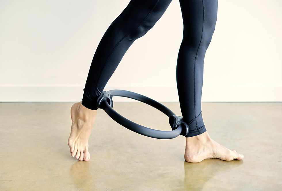 Ejercicio con aro de Pilates