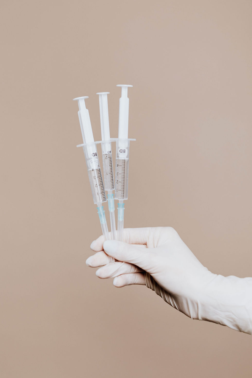 Syringes in Hand
