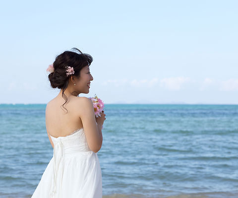 Bride at the Beach