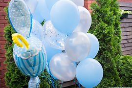 Globos de fiesta azul