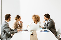 Bankruptcy client, attorney and creditors in a creditor meeting