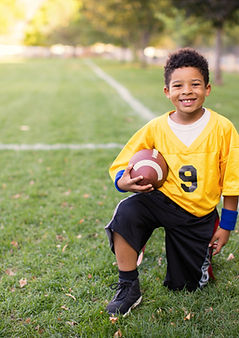 child playing sports