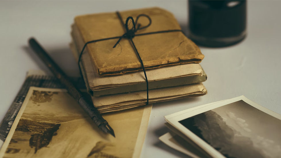Pacchetto di lettere d'epoca