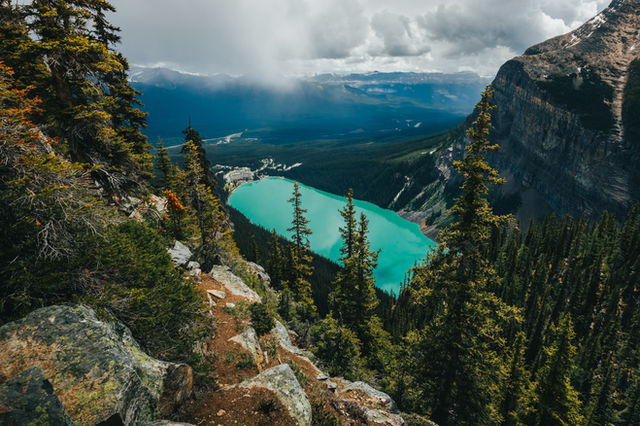 View of mountains