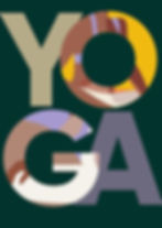 Abstract Yoga Typography