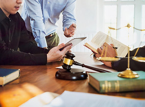 A group of people discussing about laws