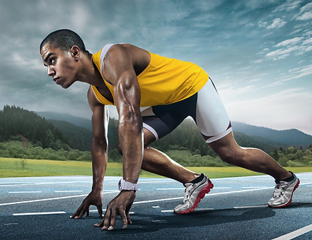 Athlete Ready To Sprint