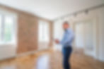 Mature man as a real estate agent