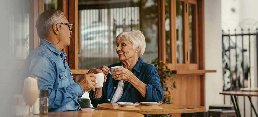Senior Couple Chatting