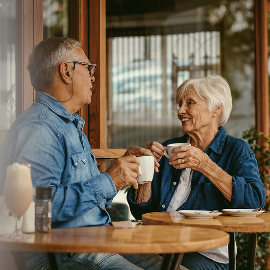 Senior Couple Chatting