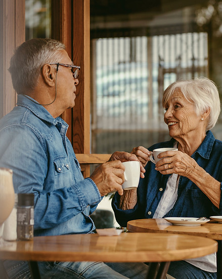 Senior Couple Chatting