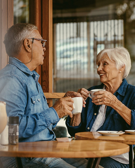 Senior Couple Chatting