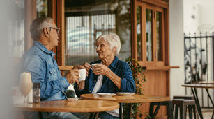 Couple Drinking Coffee