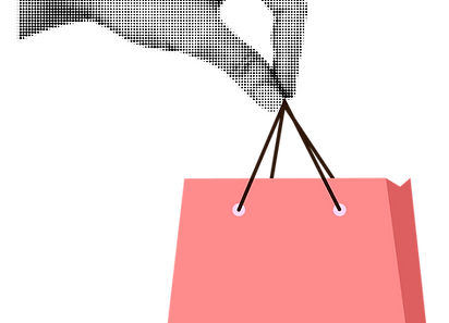 Hand Holding Shopping Bag
