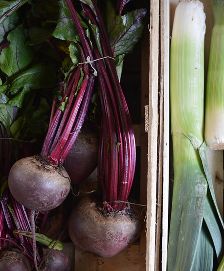 Beetroots and Leeks