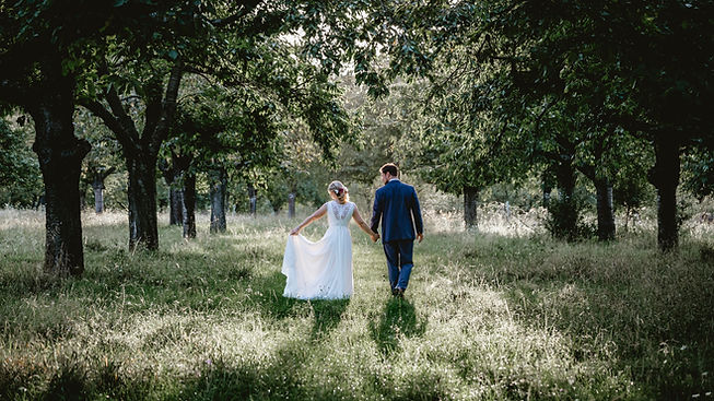 Bride and Groom in Nature