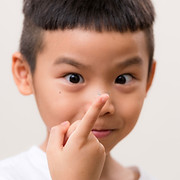 Child with Contact Lens