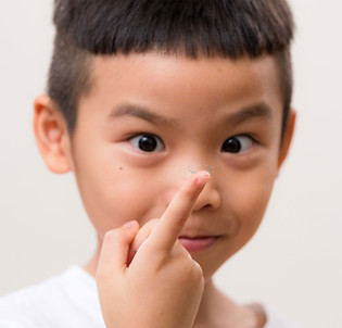 Child with Contact Lens