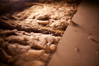 Close-up of floor insulation