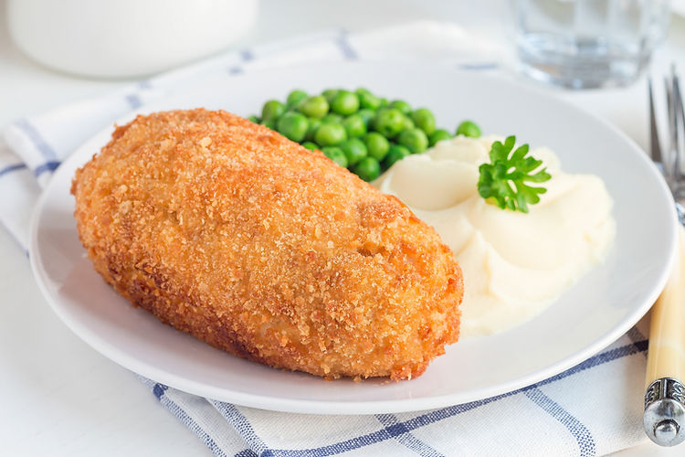 Chicken Kiev chops