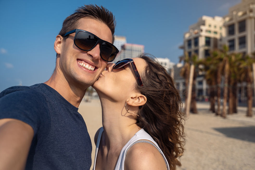 Beach Couple Selfie