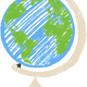 Colorful Earth Globe