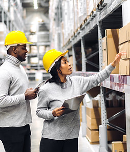 Taking Inventory at Warehouse