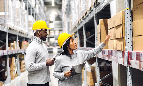Taking Inventory at Warehouse