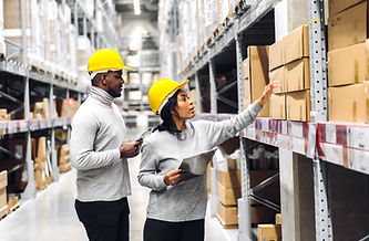 Taking Inventory at Warehouse