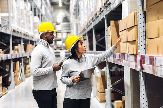 Taking Inventory at Warehouse