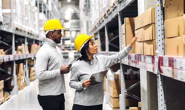 Taking Inventory at Warehouse