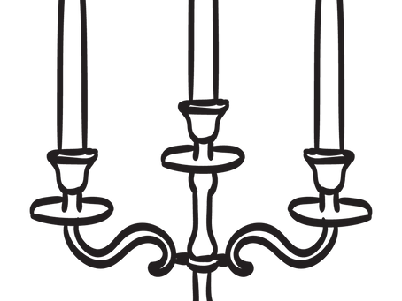 DIY Tall Candelabra