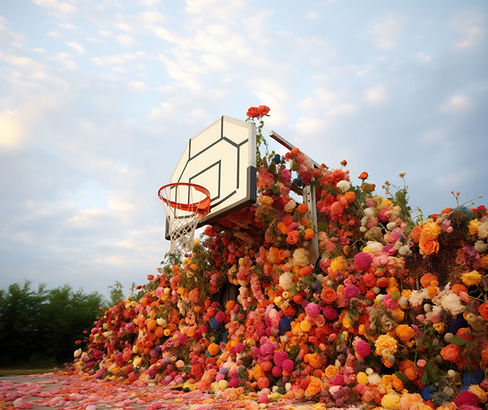 Blooming Basketball Court