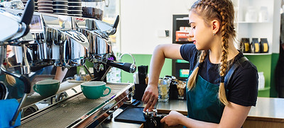 Barista im Café