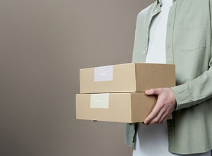 Person Holding Boxes