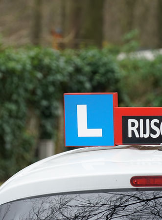 Rijles stockfoto
