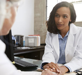 Doctor consulting patient