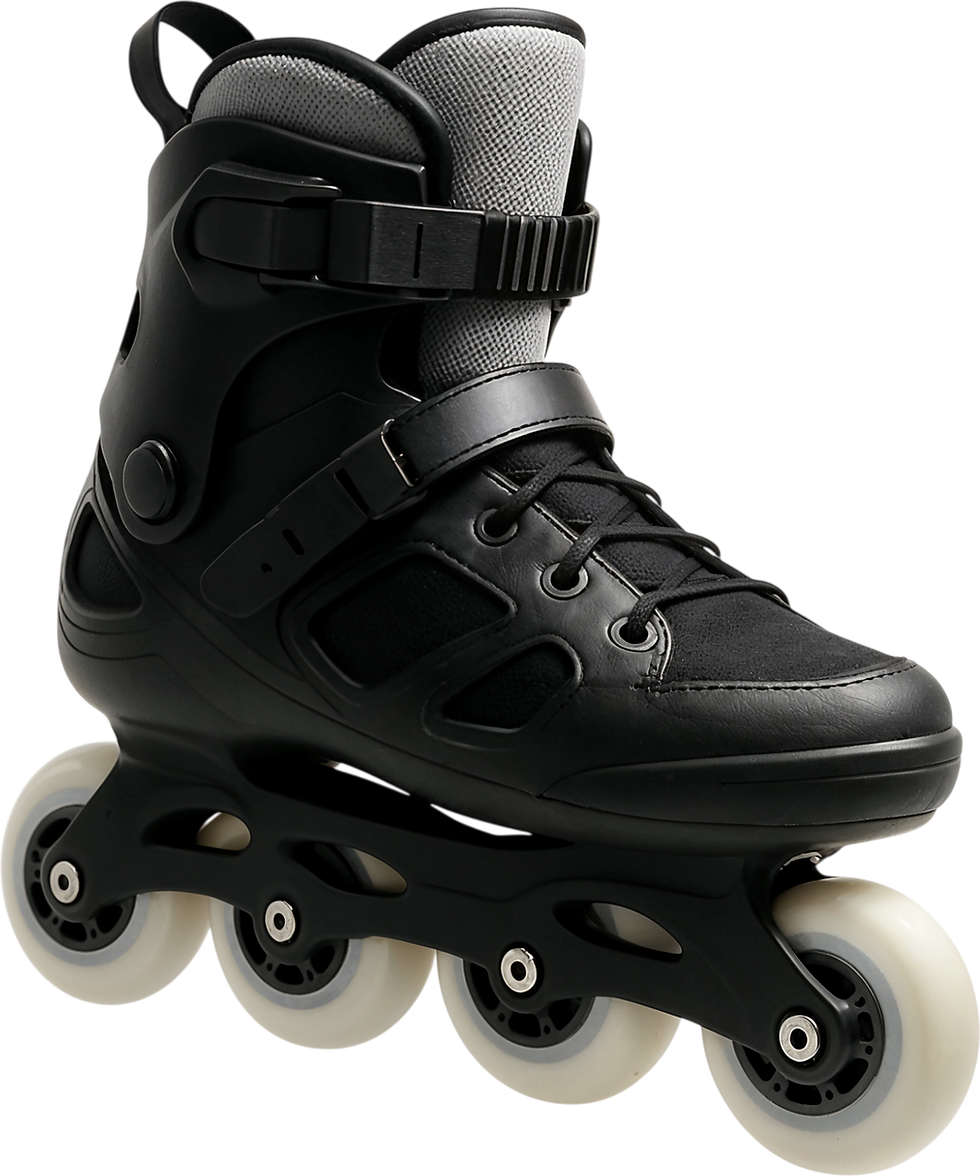 Patins em linha pretos