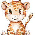 かわいいキリンのイラスト
