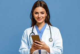 Doctor Using Smartphone