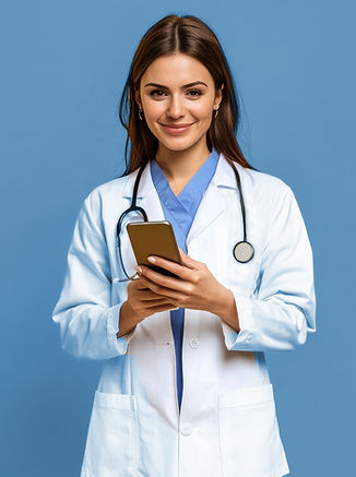 Doctor Using Smartphone