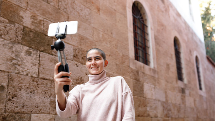 Selfie on a Historic Street